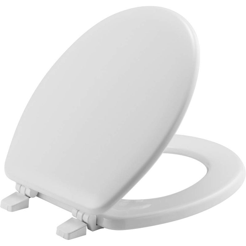 Bemis BB540 000 Baby/Toddler Toilet Seat fits American Standard and Eljer Baby Bowl Toilets, Durable Enameled Wood, White - Image 1